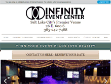 Tablet Screenshot of infinityeventcenter.com